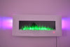 2025 TRUFLAME™ 50 INCH WIDE LED FLAMES WHITE GLASS WALL MOUNTED ELECTRIC FIRE