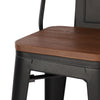Tall Industrial Wood Top Bar Stool Table In/Outdoor Cafe Bistro + 2/4pcs Chairs