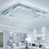 Modern LED Chandelier Light FlushMount Crystal Ceiling Light Living Bedroom Lamp