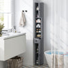 Bathroom Tall Cabinet Slim Freestanding Storage Organizer Cupboard With 2 Doors