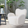 Teddy Velvet Single Swivel Cuddle Chair Accent Armchair Padded Seat Leisure Sofa