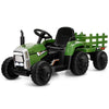 12V Kids Ride On Tractor W/ Trailer Electric 3-Gear-Shift Ground Loader Toy Car