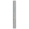 Garden Fence Posts 10 pcs Silver 180 cm Galvanised Steel