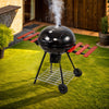 Portable Grill BBQ Garden Barbecue Smoker Burner Kettle w/ Warming Rack Shelves