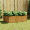 Planter Garden Raised Bed Plant Pot Flower Box Flower Pot Corten Steel vidaXL