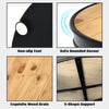 3-Tier Round End Table Coffee Snack Table Rustic Storage Side Table Nightstand