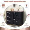 5-Drawer Dresser Storage Cabinet Fabric Storage Tower with Folding Drawers