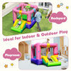 Inflatable Bounce House Kids Bouncy Castle(Without Blower)-Purple