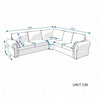 Luxury 2, 3 Seater Linen Fabric Couch Sofa Corner Chaise Living Room Furniture
