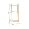 Bamboo Wooden Clothes Rail Hat Rack Open Wardrobe Garment Hanging Display Stand