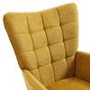 Large Wingback Mid-Century Accent Armchair Sofa Upholstered Linen Leisure Chair