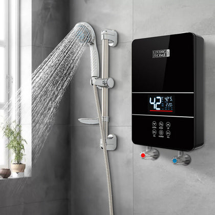 6kw Instant Hot Water Heater Electric Bathroom Motorhome Shower Instant Boiler