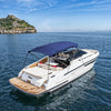Heavy Duty Boat Bimini Top Canopy 900D Polyester Sunshade Shelter Steel Frame UK