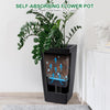 Set of 2 Tall Planter Plant Flower Pot Outdoor Garden Weatherproof 76 cm