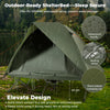 Foldable Green Off-Ground Camping Combo 2-Person Camping Cot Tent