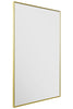 Extra Large Gold Edged Aluminium Wall Mirror 47"X31" 120 x 80cm MirrorOutlet