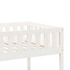 Bunk Bed White 80x200 Solid Wood Pine B6Z1