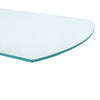 Sofa Side Table With Tempered Glass Top Living Room Furniture Coffee Tea Tables