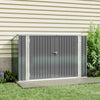 Galvanised Outdoor Garden Shed Pent Roof Bike Storage Yard Store Tool Shed House