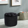 Velvet Dressing Table Stool Ottoman Footstool Chair Pouffe Seat Bedroom Vanity