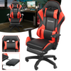 Gaming Chair Leather Racing Office Executive Recliner with Leg Rest Massage