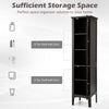 5-Tier Bathroom High Cabinet Freestanding Tall Narrow Storage Cabinet Organizer