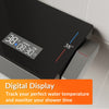 Square Thermostatic Shower Mixer Gunmetal Grey Electronic Disaplay Piano Keys