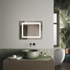 Illuminated LED Bathroom Mirror with Shaver Socket Demister Touch Sensor Lights