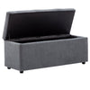 Large Chesterfield Storage Ottoman Bench Box Widnow Seat Stool Bedroom Footstool