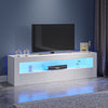Modern TV Unit Stand Cabinet Sideboard High Gloss Front & Matt Body LED Lights