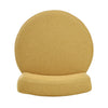 Yellow Fashion Vanity Stool Metal Frame Low Backrest Dressing Makeup Chair Seat
