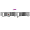 Concrete Grey Coffee Table - Modern Rectangular Centerpiece with Ample D0C5