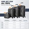 4Pcs Luggage Suitcase Set Hard Shell Trolley 4 Wheel Travel Cabin Carry On Bag