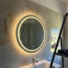 LUVODI Round LED Bathroom Mirror Wall Mounted Backlit Anti-Fog Makeup MirrorIP44
