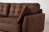 Swyft Model 10 3 Seater Sofa - Chestnut Faux Leather RRP £1799