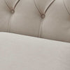 Dusk Chesterfield Stone Matte Velvet & Ash Wood Quilted 2 Seater Sofa