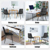 Set of 4 Dining Chairs High Back Velvet Kitchen Chair Modern Wood Legs Home UK