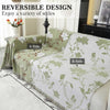 LiveGo Sofa Cover for 3 Seater, Chenille AB Sided Slipcover for Sofa, All-Season