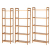 3/4/5 Tier Bamboo Shoe Rack Footwear Organiser Wooden Book Storage Shelves Stand