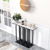 100cm Modern Console Table Faux Marble Narrow Entryway Hallway Table Accent Desk