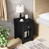 Wooden 1 Drawer Compact Bedroom Bedside Cabinet Furniture Nightstand Side Table