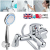Luxury Bathroom Sink Bath Filler Tap Shower Mixer Taps Chrome with Hand Held Set