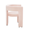 Dusk Quinn Blush Pink Matte Velvet Dining Chair RRP £499