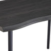 Brown Dining Table Kitchen Dining Room Garden Table Metal Straight Legs Morden
