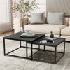 FATIVO Marble Nesting Coffee Table Stacking Table fr Living Room Bedroom Balcony