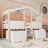 Wooden Bed Frame with 2 Large Storage Drawers 3ft Single Tree House Cabin Bed