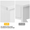 Console Table for Hallway Slim Sofa Table with Drawer & Storage Shelves White
