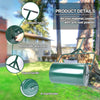 Garden Lawn Roller for Grass Galvanised Steel Water with Padded Handle 40L 48L