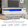 Modern 70 inch TV Stand Media Console Table Cabinet w/ Storage Drawer LED Light