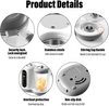 Baby food Maker with Dual Zone Steamer, Blender, Self-Clean With LED Touch Panel